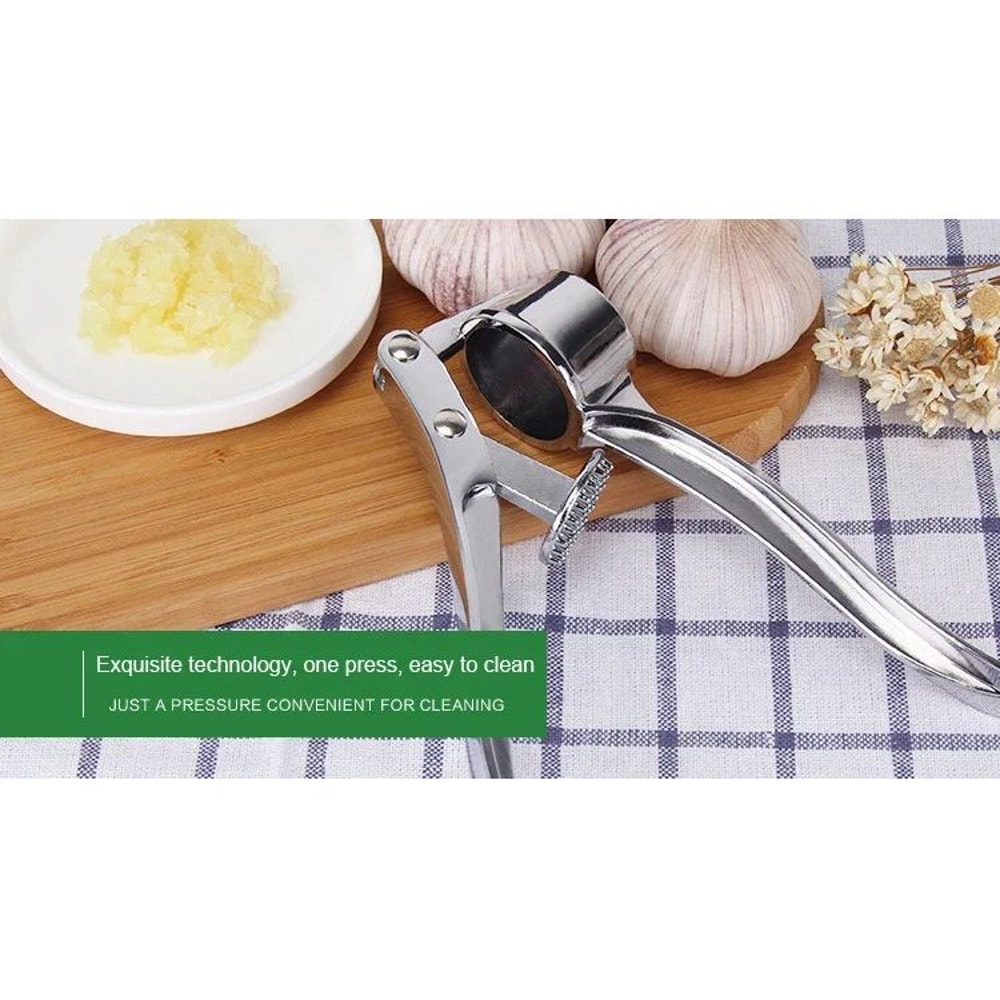 Stainless Steel Garlic Masher And Ginger Press 16