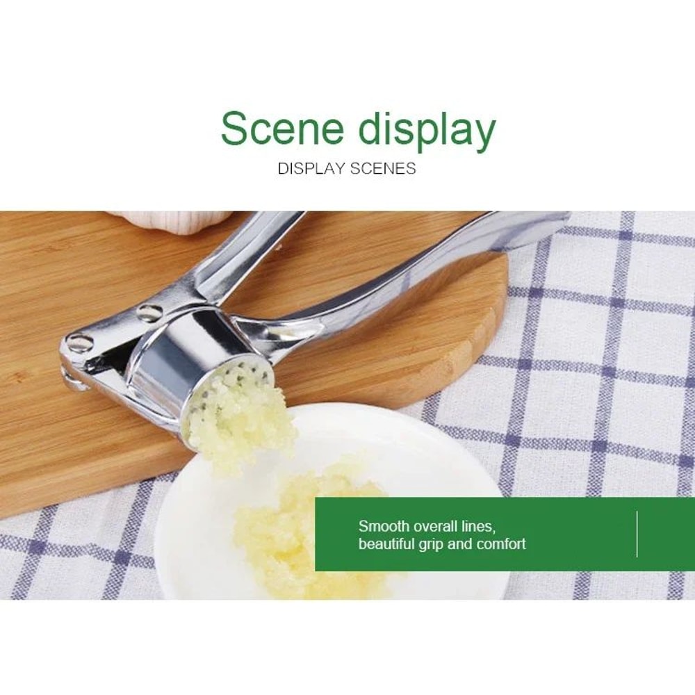 Stainless Steel Garlic Masher And Ginger Press 13