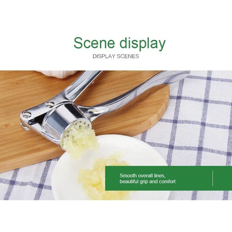 Stainless Steel Garlic Masher And Ginger Press 13