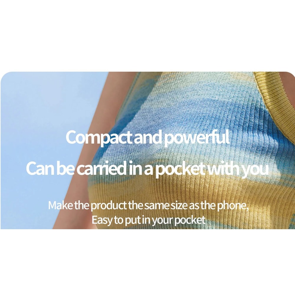 Portable Folding Handheld Fan With Cooling Display 6