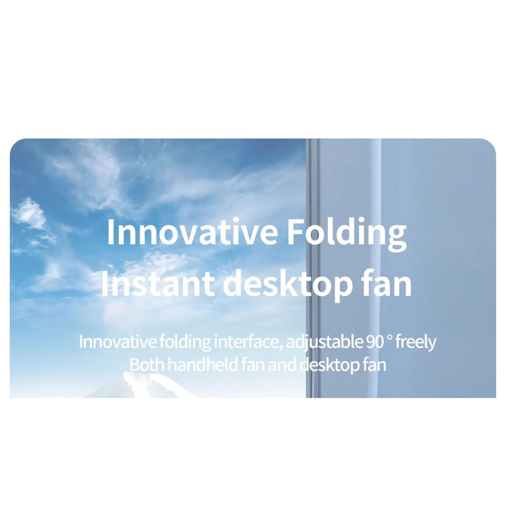 Portable Folding Handheld Fan With Cooling Display 17