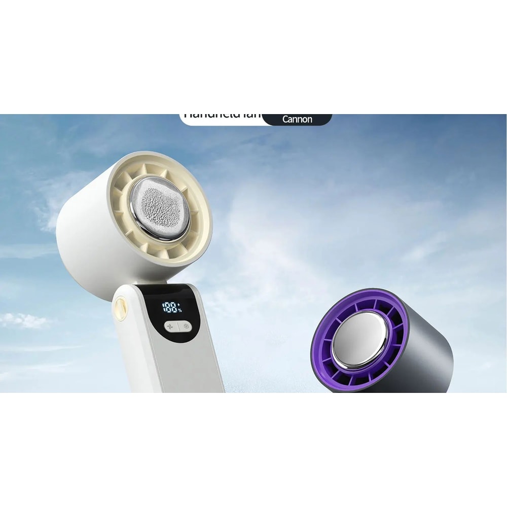 Portable Folding Handheld Fan With Cooling Display 9