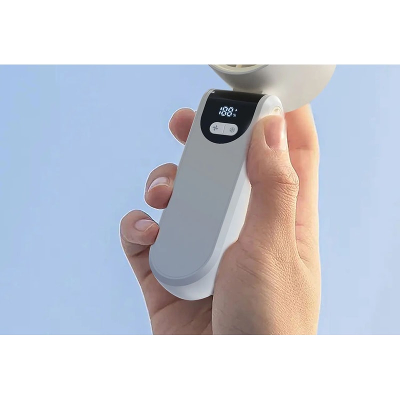 Portable Folding Handheld Fan With Cooling Display 16