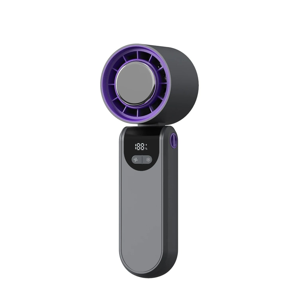 Portable Folding Handheld Fan With Cooling Display 21