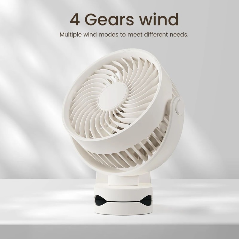 Wall Mounted Rechargeable Clip On Silent Fan 1