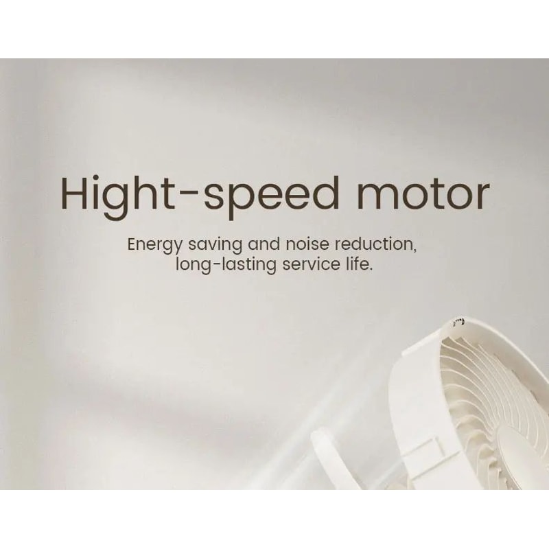 Wall Mounted Rechargeable Clip On Silent Fan 8