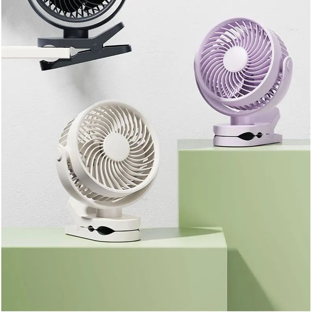 Wall Mounted Rechargeable Clip On Silent Fan 17