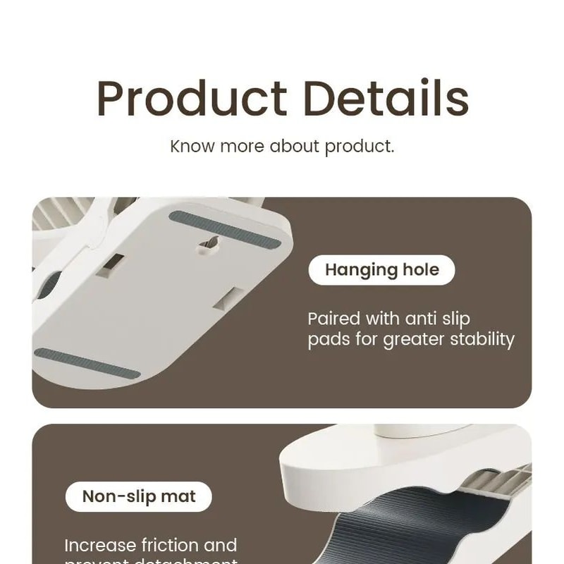 Wall Mounted Rechargeable Clip On Silent Fan 18