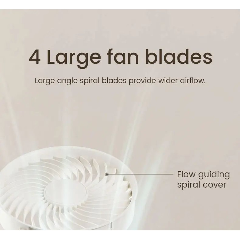 Wall Mounted Rechargeable Clip On Silent Fan 12