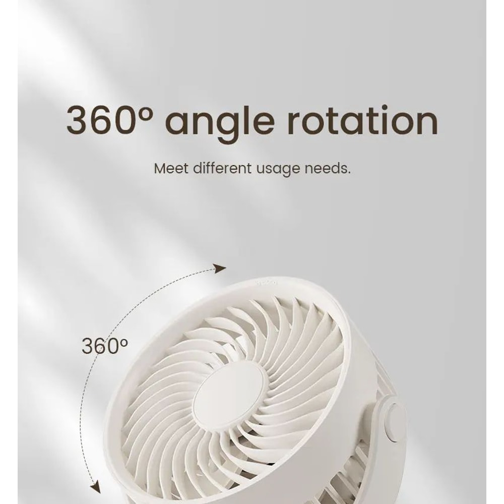 Wall Mounted Rechargeable Clip On Silent Fan 14