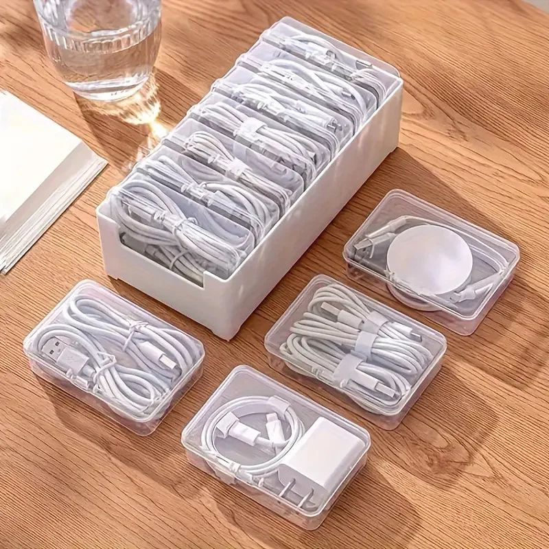Cable Organizer Storage Box Set For Desk 0