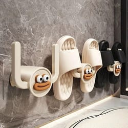 cartoon slippers hook bathroom storage rack