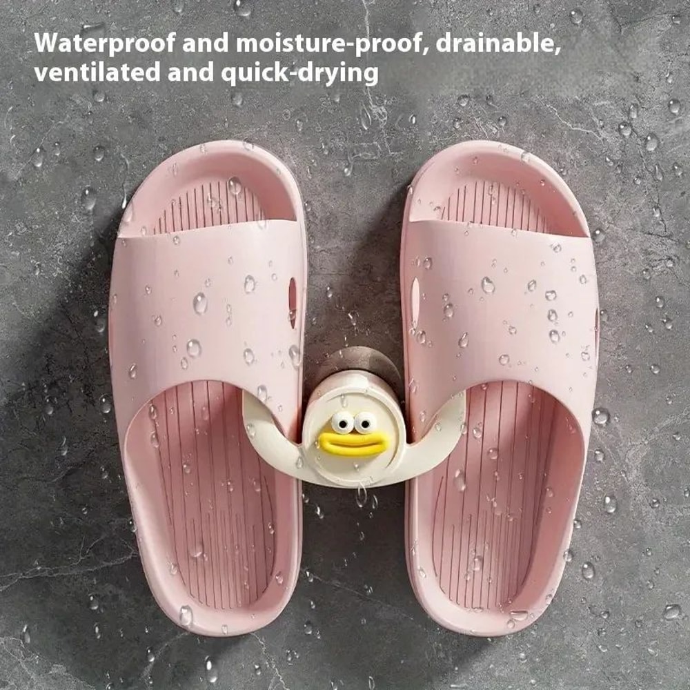 Cartoon Slippers Hook Bathroom Storage Rack 1