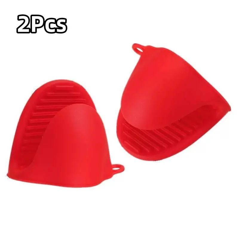 Silicone Pot Holder Gloves Heat Resistant Set 3