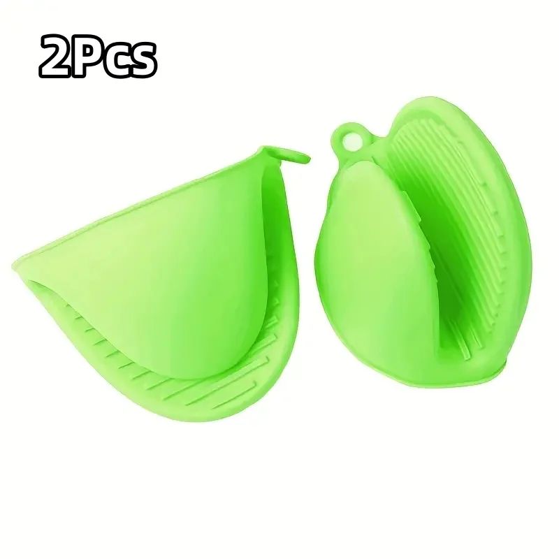 Silicone Pot Holder Gloves Heat Resistant Set 4