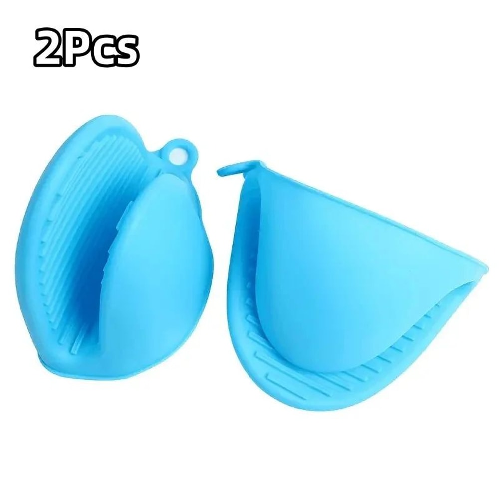 Silicone Pot Holder Gloves Heat Resistant Set 5