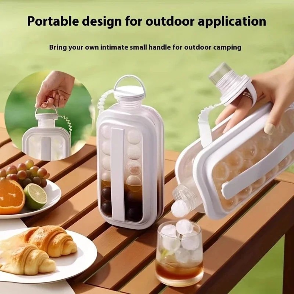 Portable Silicone Ice Making Mold Pitcher 1