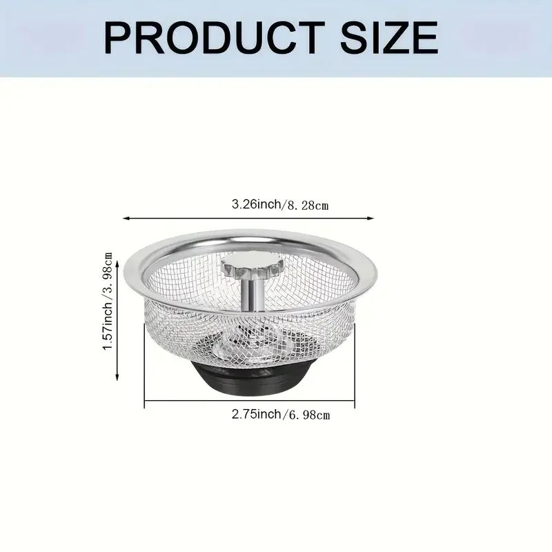 Stainless Steel Sink Strainer Drain Filter 3
