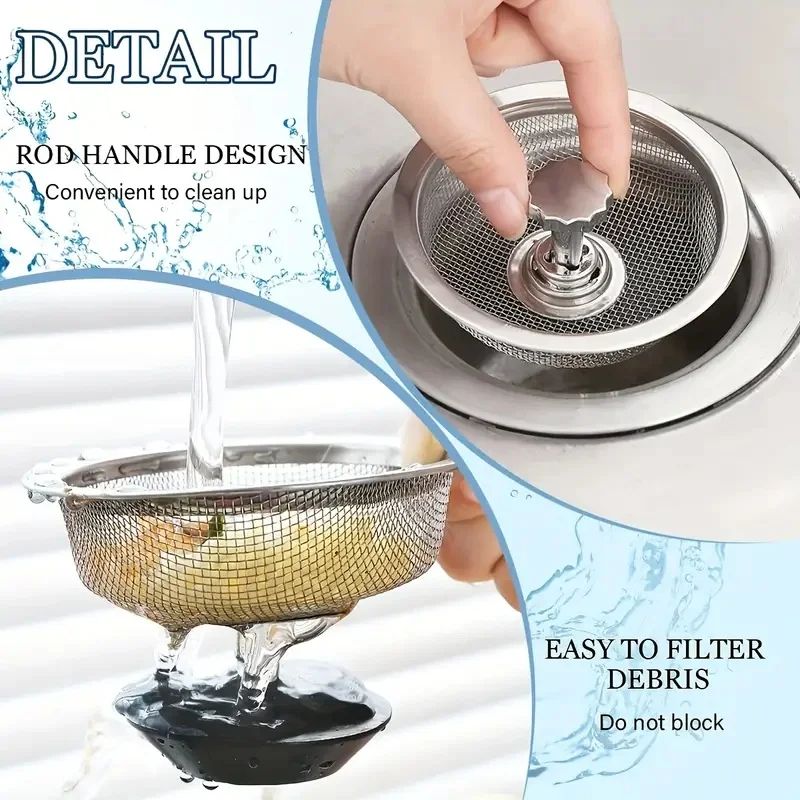 Stainless Steel Sink Strainer Drain Filter 4