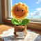 Handmade Crochet Sunflower Emotional Support Plant 4