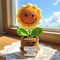 Handmade Crochet Sunflower Emotional Support Plant 4