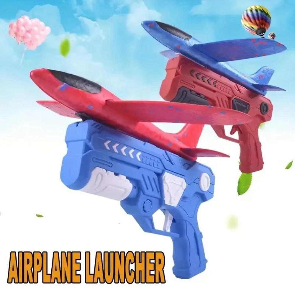 Foam Airplane Launcher Toy For Outdoor Play 1