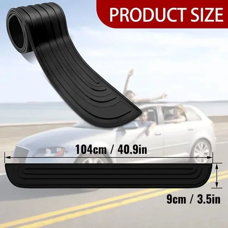 Universal Rear Bumper Guard Rubber Protector 11