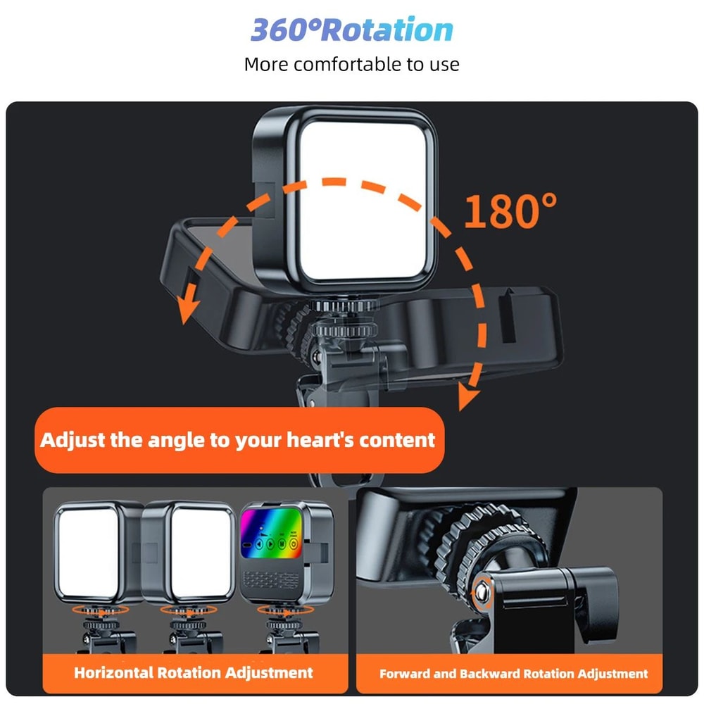 LED Clip On Selfie Ring Light For Phone And Laptop 8