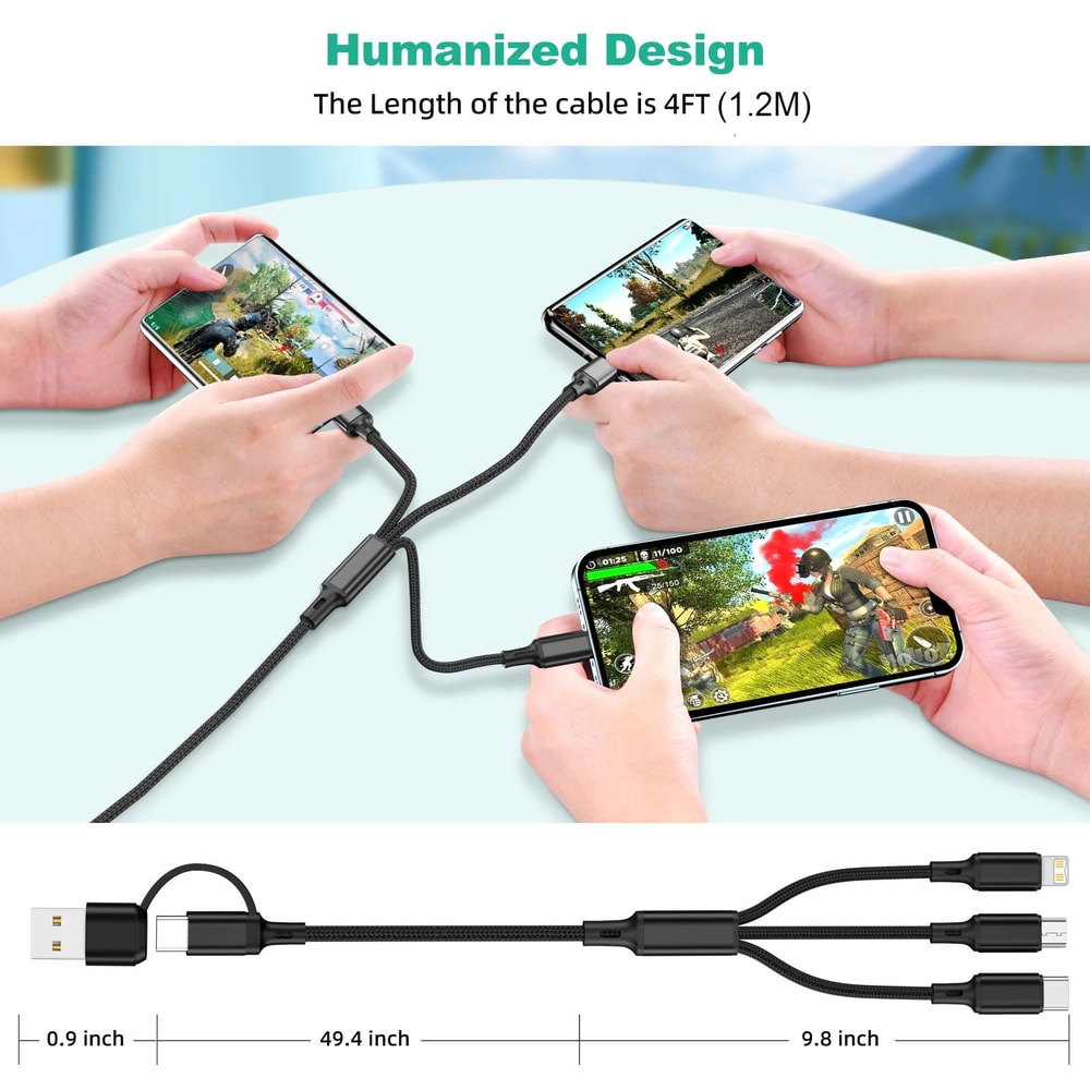 5 In 1 Fast Charging Multi USB Cable 2