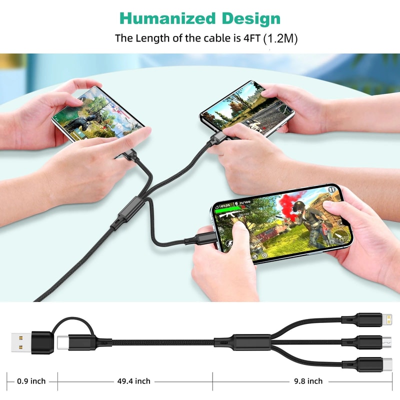 5 In 1 Fast Charging Multi USB Cable 2