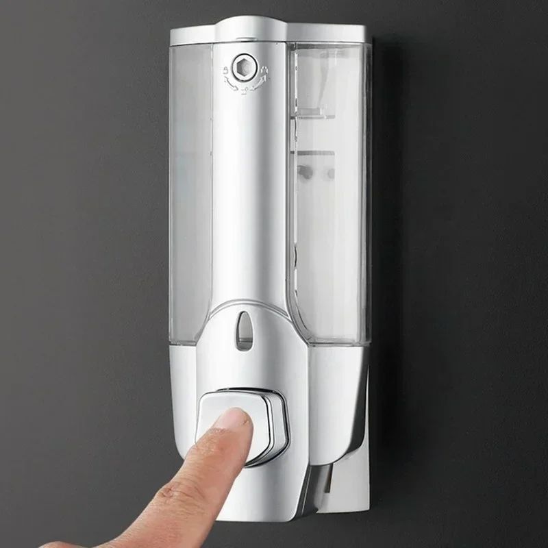 Wall Mounted Liquid Soap And Shampoo Dispenser 5