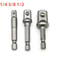 Drill Socket Adapter Set 3 Piece Impact Extension 1