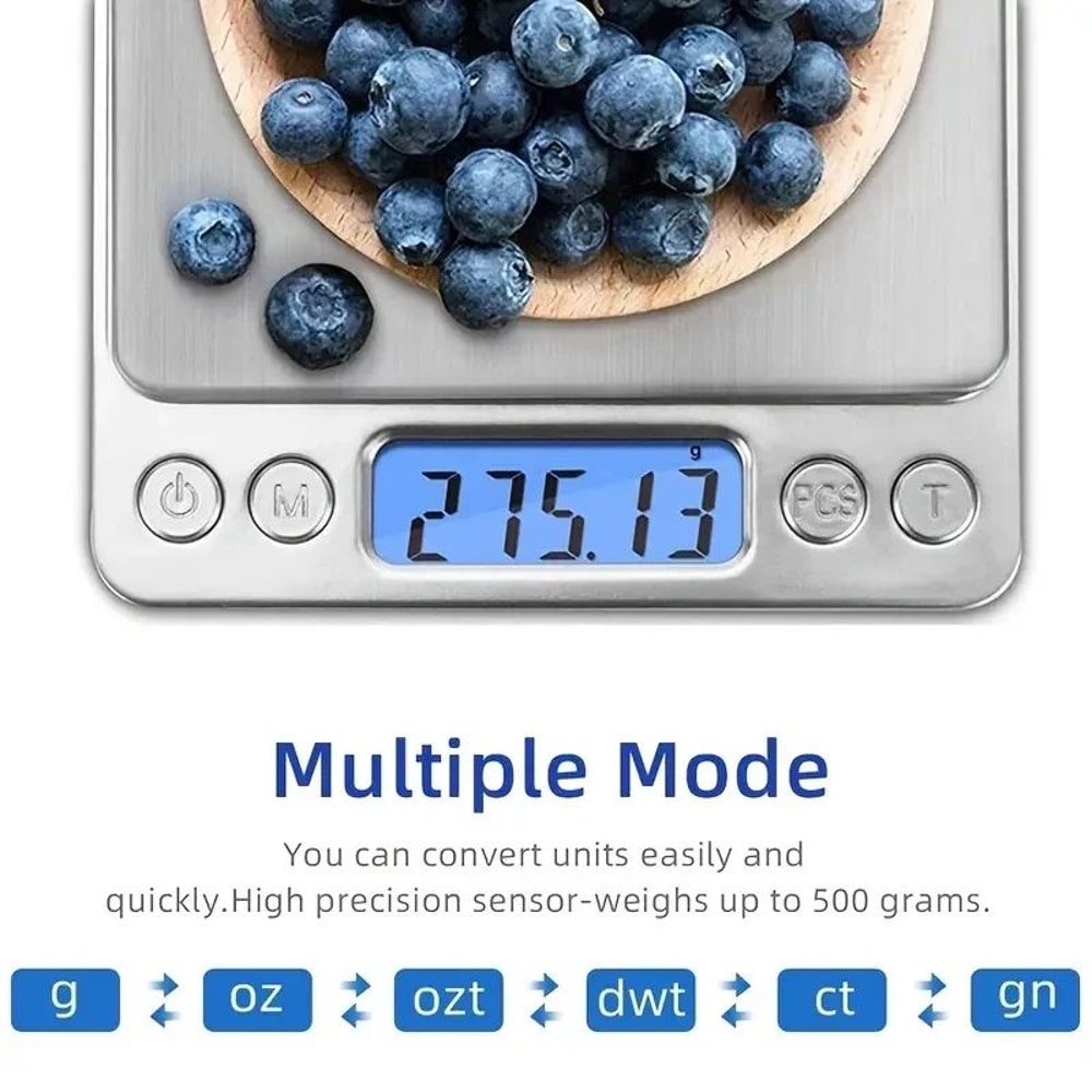 AccuWeight Digital Kitchen Scale Stainless Steel 7