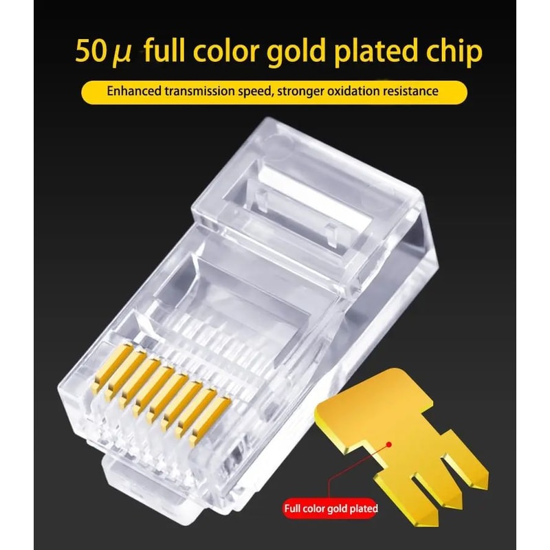 RJ45 Cat6 Network Connector 50 Piece Set 2