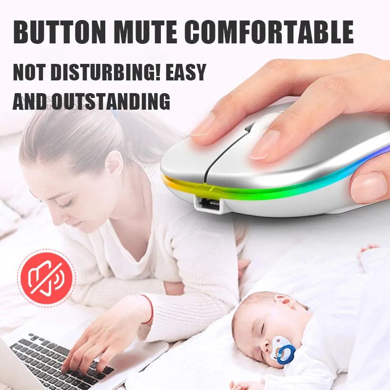 Rechargeable Wireless Bluetooth Mouse 3
