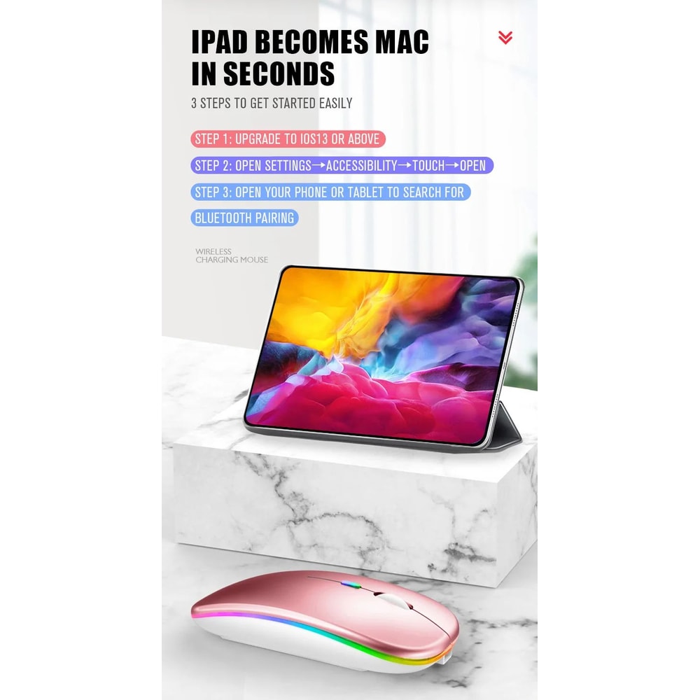 Rechargeable Wireless Bluetooth Mouse 8