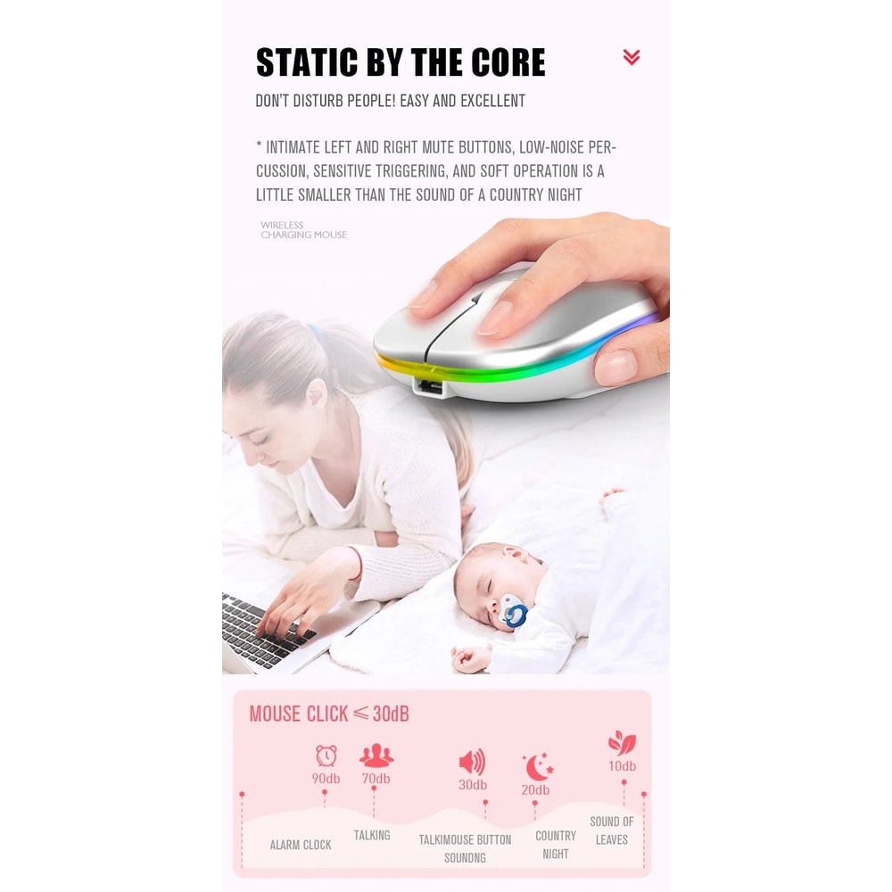 Rechargeable Wireless Bluetooth Mouse 10