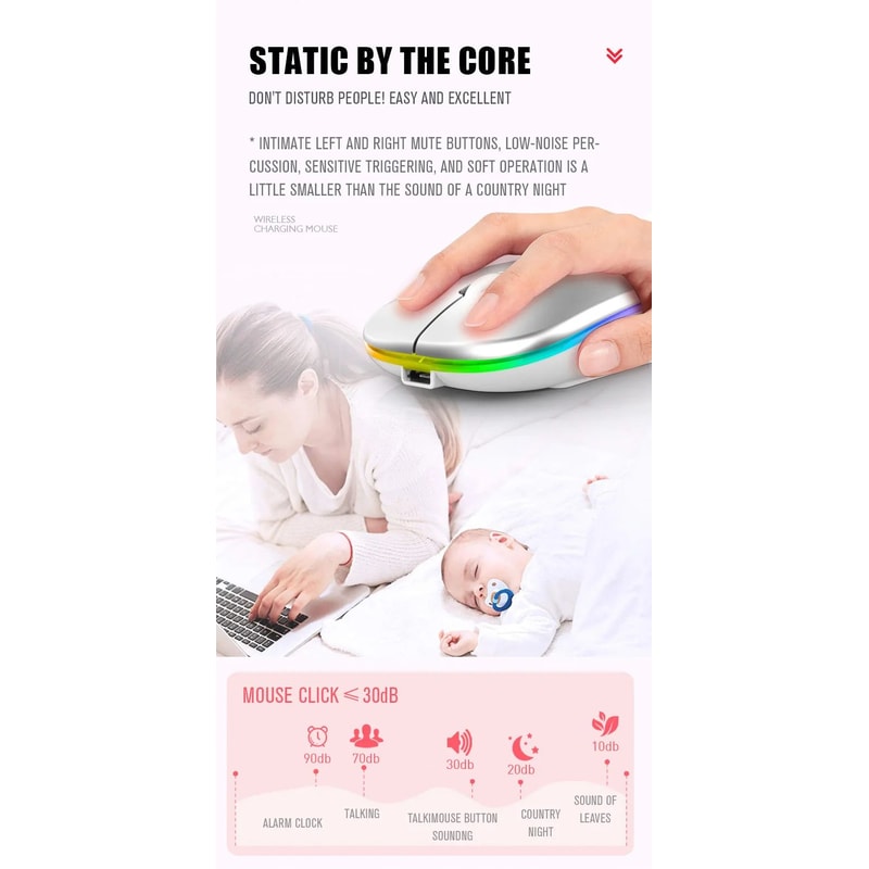 Rechargeable Wireless Bluetooth Mouse 10