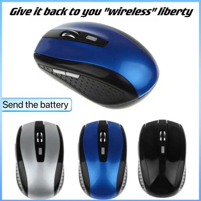 Wireless Optical Mouse Ergonomic 24G 0