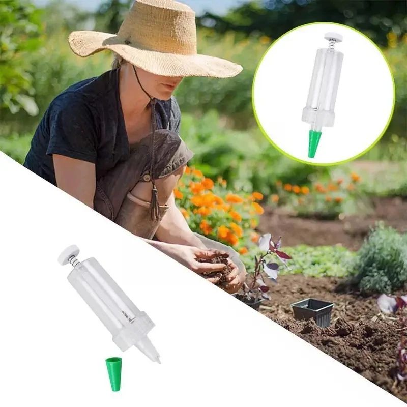 Handheld Seed Dispenser Manual Garden Tool 8