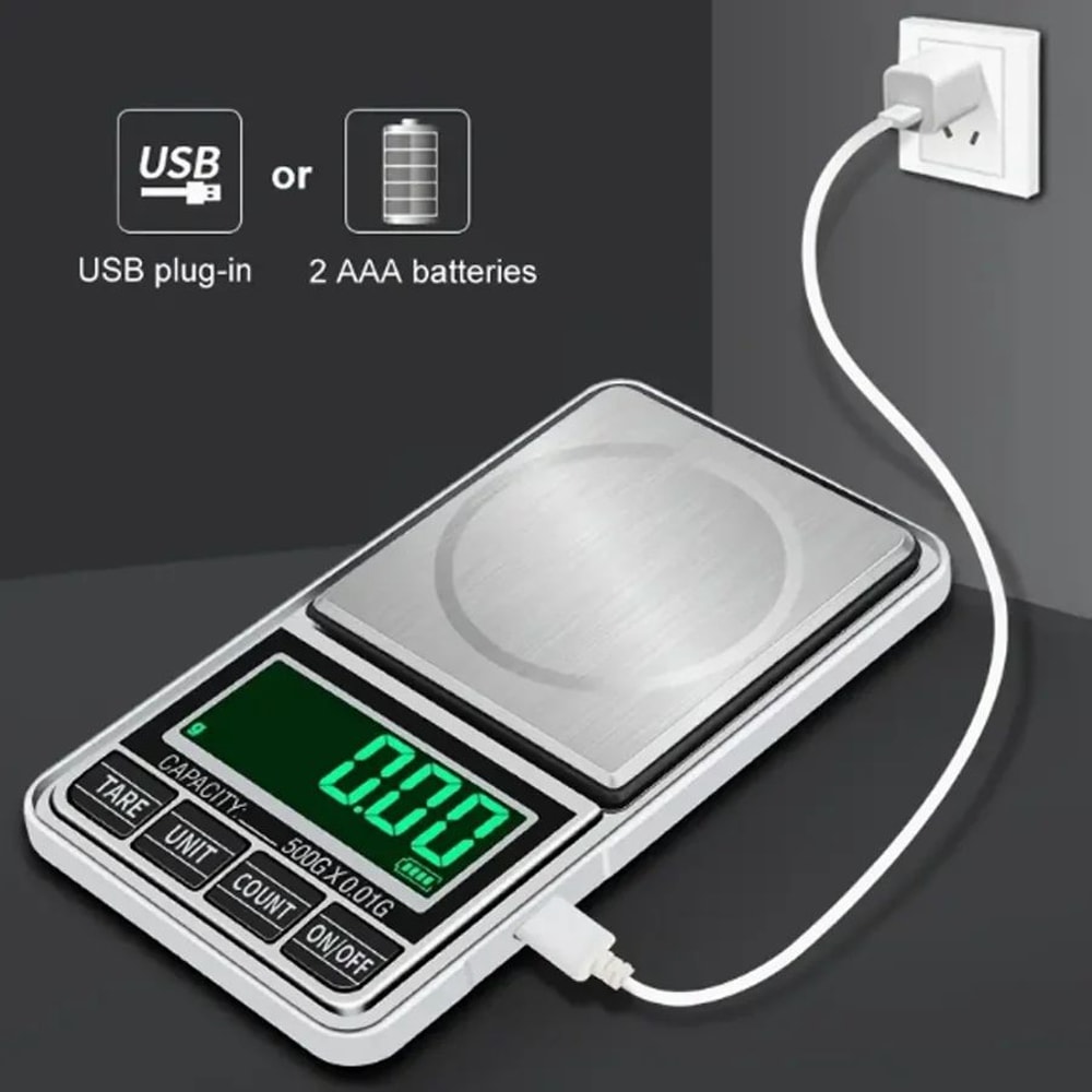 Rechargeable Mini Pocket Jewelry Scale 0