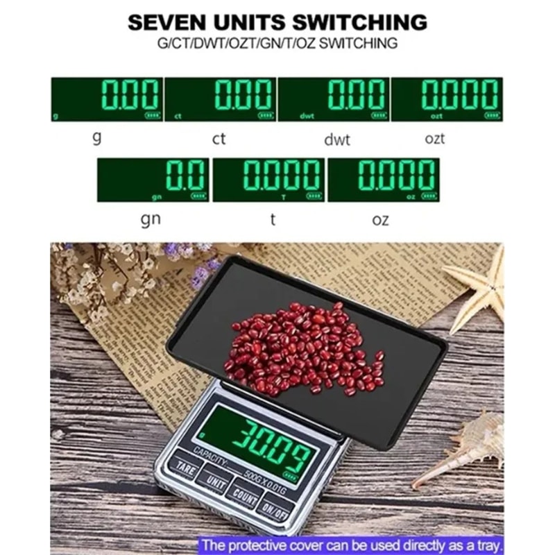 Rechargeable Mini Pocket Jewelry Scale 3