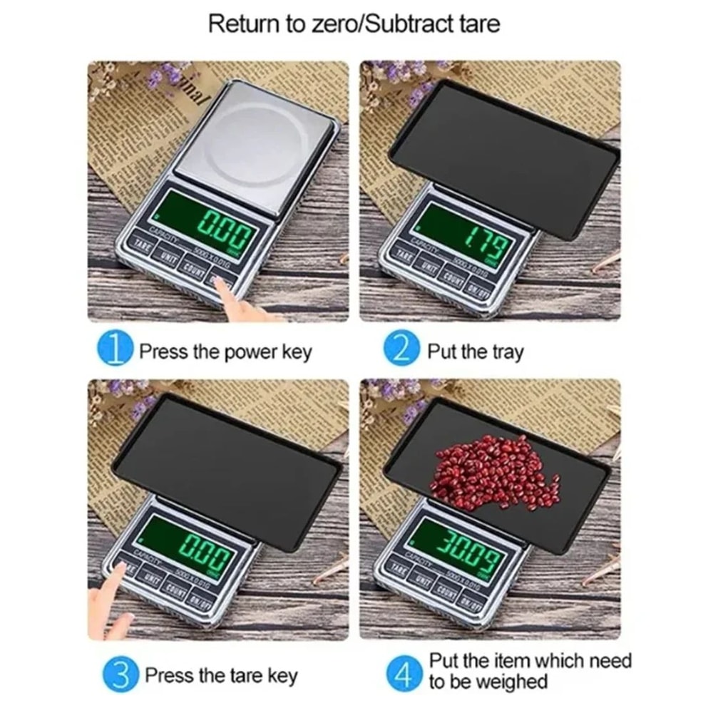 Rechargeable Mini Pocket Jewelry Scale 6