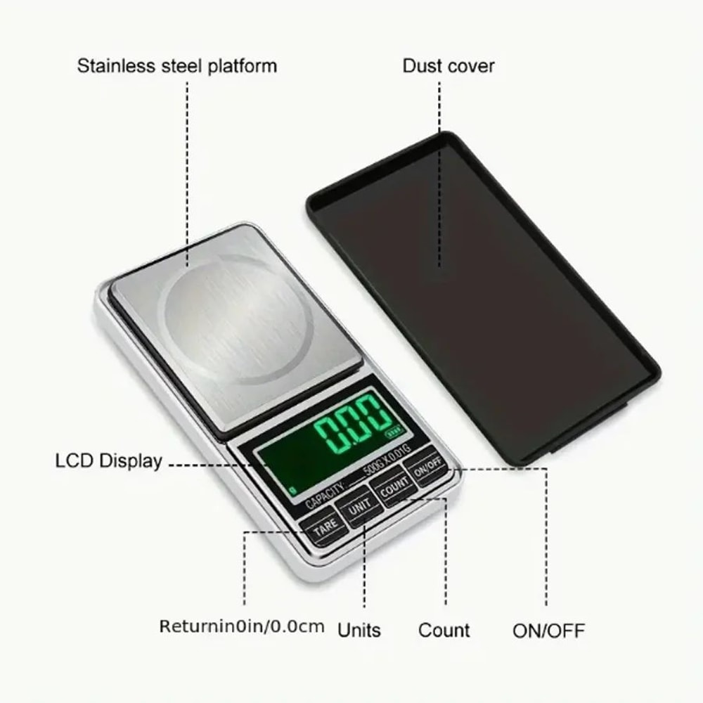 Rechargeable Mini Pocket Jewelry Scale 7