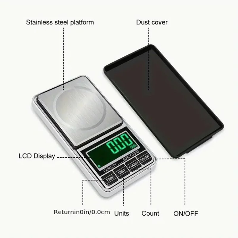 Rechargeable Mini Pocket Jewelry Scale 7