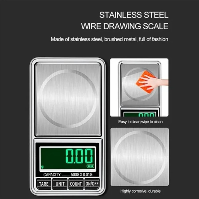 Rechargeable Mini Pocket Jewelry Scale 9