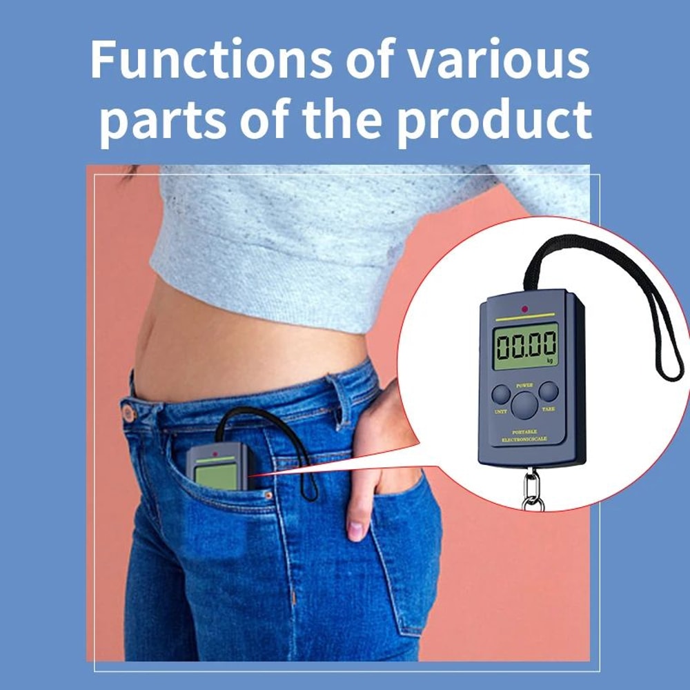 Portable Digital Hanging Scale 50kg 4