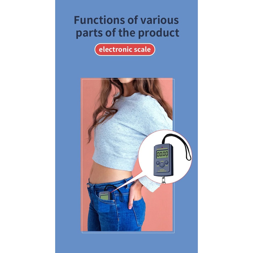 Portable Digital Hanging Scale 50kg 7