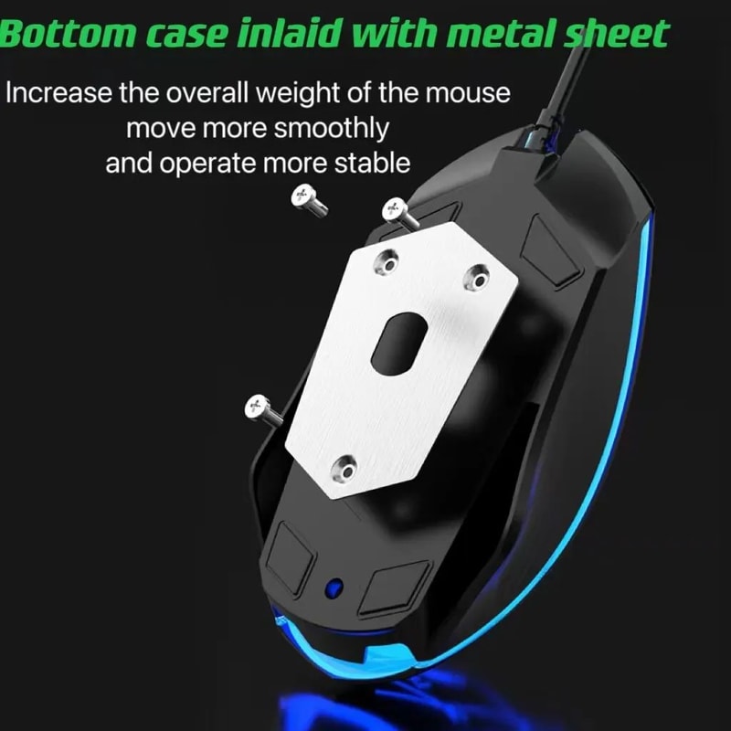 RGB Gaming Keyboard Mouse Combo Wired 2