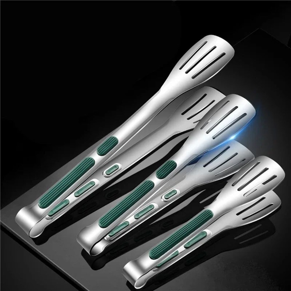 Stainless Steel Non Slip Food Tongs 6